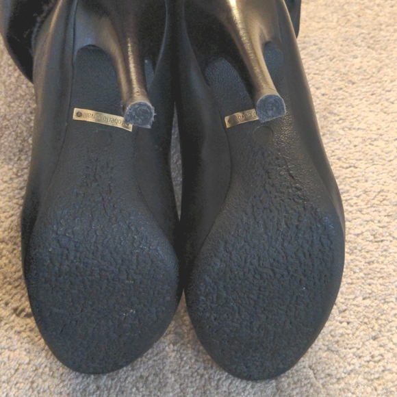 Roberto Cavalli Leather Tassel Accent Boots - Picture 4 of 4